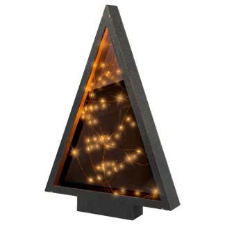 Lumineo Tafeldecoratie kerstboom | Lumineo | 32.5 x 47 cm (60 Micro LEDs, Timer, Binnen) 487128 K150303996 - 
