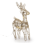 Lumineo Tafeldecoratie rendier | Lumineo | 12 x 21 cm (10 Micro leds, Binnen) 486651 K151000664 - 2