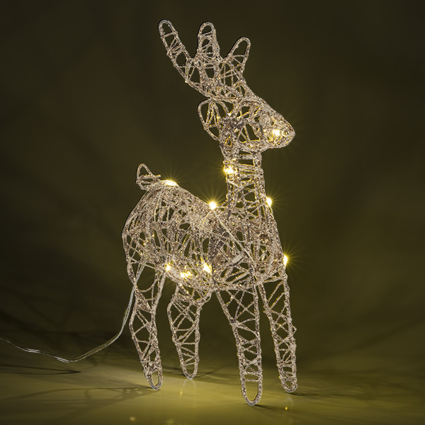 Lumineo Tafeldecoratie rendier | Lumineo | 12 x 21 cm (10 Micro leds, Binnen) 486651 K151000664 - 3