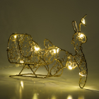 Lumineo Tafeldecoratie rendier met slee | Lumineo | 19 x 13 cm (10 Micro leds, Binnen) 486650 K151000665 - 3