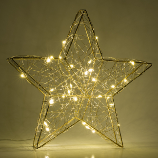 Lumineo Tafeldecoratie ster | Lumineo | 30 x 29 cm (30 Micro leds, Binnen) 486663 K151000667 - 3