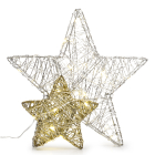 Lumineo Tafeldecoratie sterren | Lumineo | 20 x 20 cm (25 Micro leds, Binnen) 488698 K151000668 - 2