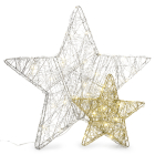 Lumineo Tafeldecoratie sterren | Lumineo | 40 x 40 cm (40 Micro leds, Binnen) 488699 K151000669 - 2