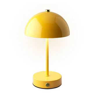Lumineo Tafellamp | Lumineo | Ø 15 x 25 cm (Led, 80 lm, Oplaadbaar, Metaal, Dimbaar, USB C, Geel) 892067 K170105515 - 1