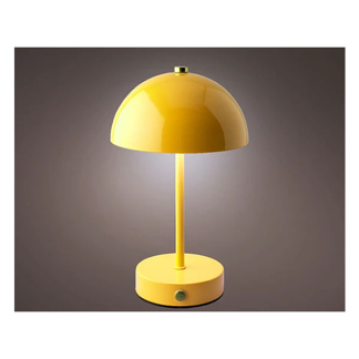 Lumineo Tafellamp | Lumineo | Ø 15 x 25 cm (Led, 80 lm, Oplaadbaar, Metaal, Dimbaar, USB C, Geel) 892067 K170105515 - 2