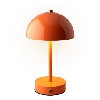 Lumineo Tafellamp | Lumineo | Ø 15 x 25 cm (Led, 80 lm, Oplaadbaar, Metaal, Dimbaar, USB C, Oranje) 892069 K170105517 - 1