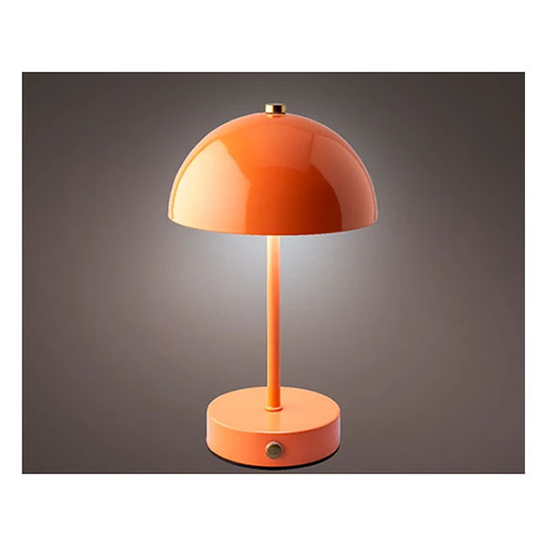 Lumineo Tafellamp | Lumineo | Ø 15 x 25 cm (Led, 80 lm, Oplaadbaar, Metaal, Dimbaar, USB C, Oranje) 892069 K170105517 - 2