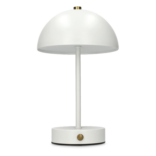 Lumineo Tafellamp | Lumineo | Ø 15 x 25 cm (Led, 80 lm, Oplaadbaar, Metaal, Dimbaar, USB C, Wit) 892070 K170105518 - 1