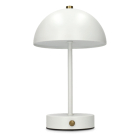 Lumineo Tafellamp | Lumineo | Ø 15 x 25 cm (Led, 80 lm, Oplaadbaar, Metaal, Dimbaar, USB C, Wit) 892070 K170105518 - 1