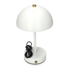 Lumineo Tafellamp | Lumineo | Ø 15 x 25 cm (Led, 80 lm, Oplaadbaar, Metaal, Dimbaar, USB C, Wit) 892070 K170105518 - 2
