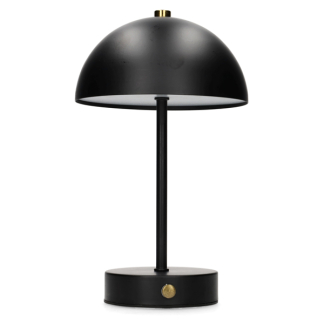 Lumineo Tafellamp | Lumineo | Ø 15 x 25 cm (Led, 80 lm, Oplaadbaar, Metaal, Dimbaar, USB C, Zwart) 892071 K170105519