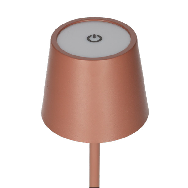 Lumineo Tafellamp | Lumineo | Ø 9 x 27 cm (Led, 50 lm, Oplaadbaar, Aanpasbare kleurtemperatuur, USB C, Metaal, Terracotta) 892104 K170105525 - 2