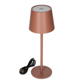 Lumineo Tafellamp | Lumineo | Ø 9 x 27 cm (Led, 50 lm, Oplaadbaar, Aanpasbare kleurtemperatuur, USB C, Metaal, Terracotta) 892104 K170105525 - 3