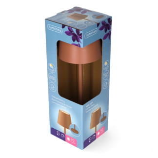 Lumineo Tafellamp | Lumineo | Ø 9 x 27 cm (Led, 50 lm, Oplaadbaar, Aanpasbare kleurtemperatuur, USB C, Metaal, Terracotta) 892104 K170105525 - 4