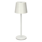 Lumineo Tafellamp | Lumineo | Ø 9 x 27 cm (Led, 50 lm, Oplaadbaar, Aanpasbare kleurtemperatuur, USB C, Metaal, Wit) 892311 K170105530 - 1