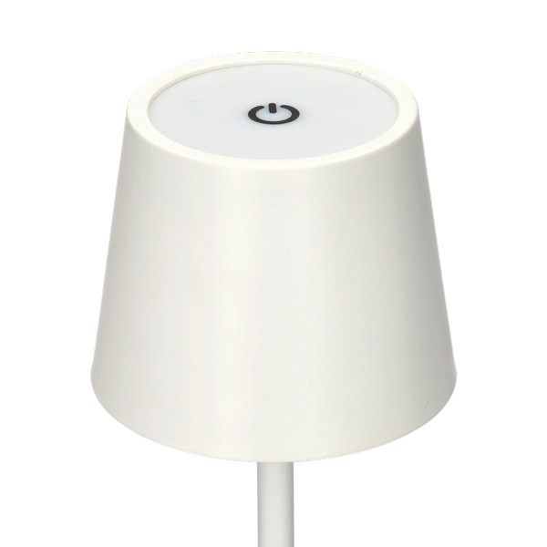 Lumineo Tafellamp | Lumineo | Ø 9 x 27 cm (Led, 50 lm, Oplaadbaar, Aanpasbare kleurtemperatuur, USB C, Metaal, Wit) 892311 K170105530 - 2