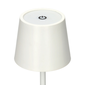 Lumineo Tafellamp | Lumineo | Ø 9 x 27 cm (Led, 50 lm, Oplaadbaar, Aanpasbare kleurtemperatuur, USB C, Metaal, Wit) 892311 K170105530 - 2