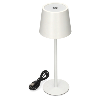 Lumineo Tafellamp | Lumineo | Ø 9 x 27 cm (Led, 50 lm, Oplaadbaar, Aanpasbare kleurtemperatuur, USB C, Metaal, Wit) 892311 K170105530 - 3