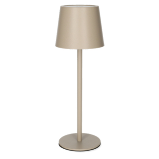Lumineo Tafellamp | Lumineo | Ø 9 x 27 cm (Led, 50 lm, Oplaadbaar, Aanpasbare kleurtemperatuur, USB C, Metaal, Zand) 892102 K170105523 - 1