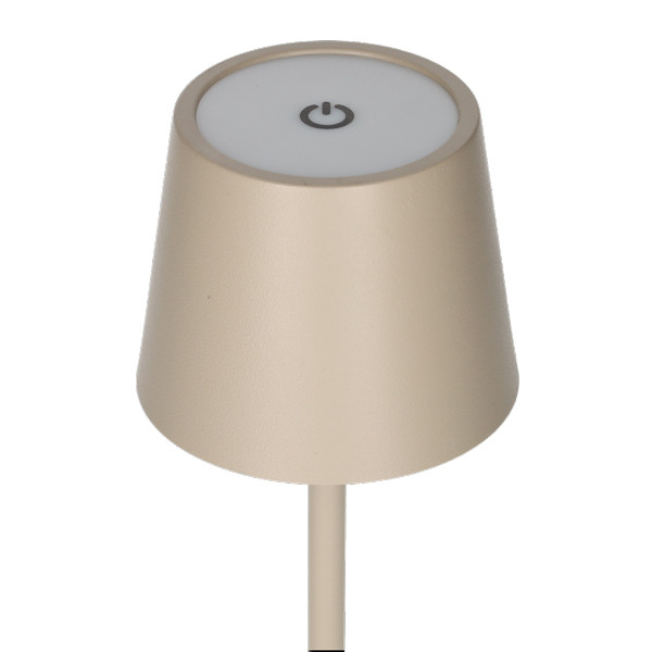 Lumineo Tafellamp | Lumineo | Ø 9 x 27 cm (Led, 50 lm, Oplaadbaar, Aanpasbare kleurtemperatuur, USB C, Metaal, Zand) 892102 K170105523 - 2