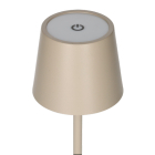 Lumineo Tafellamp | Lumineo | Ø 9 x 27 cm (Led, 50 lm, Oplaadbaar, Aanpasbare kleurtemperatuur, USB C, Metaal, Zand) 892102 K170105523 - 2