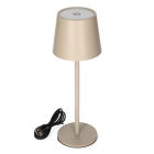 Lumineo Tafellamp | Lumineo | Ø 9 x 27 cm (Led, 50 lm, Oplaadbaar, Aanpasbare kleurtemperatuur, USB C, Metaal, Zand) 892102 K170105523 - 3