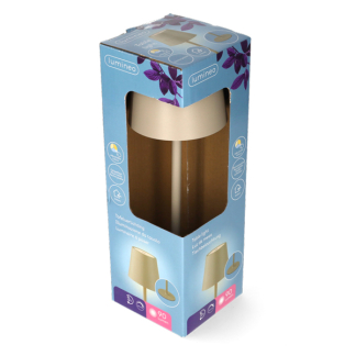 Lumineo Tafellamp | Lumineo | Ø 9 x 27 cm (Led, 50 lm, Oplaadbaar, Aanpasbare kleurtemperatuur, USB C, Metaal, Zand) 892102 K170105523 - 4