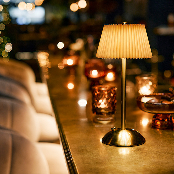 Lumineo Tafellamp | Lumineo | 30.5 cm (Oplaadbaar, 3 standen, Goud, Dimbaar, Binnen) 489492 K151200179 - 5