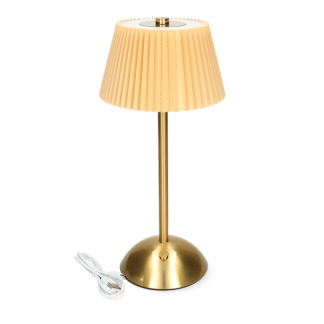 Lumineo Tafellamp | Lumineo | 30.5 cm (Oplaadbaar, 3 standen, Goud, Dimbaar, Binnen) 489492 K151200179 - 3