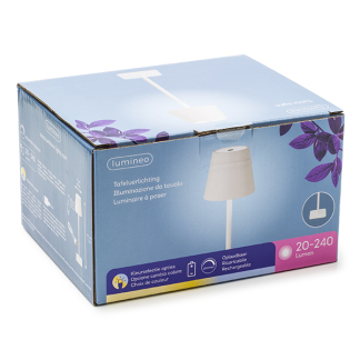 Lumineo Tafellamp binnen | Lumineo (LED, Oplaadbaar, Wit) 894378 K150101200 - 