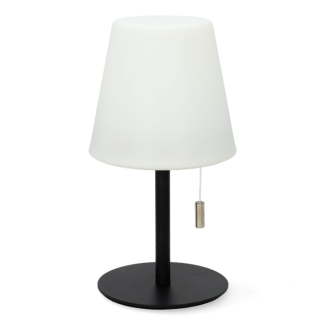 Lumineo Tafellamp buiten | Lumineo | Ø 10 x 20 cm (Led, 63-153 lm, Oplaadbaar, Warm wit, USB C, Metaal, Zwart) 892310 K170105529