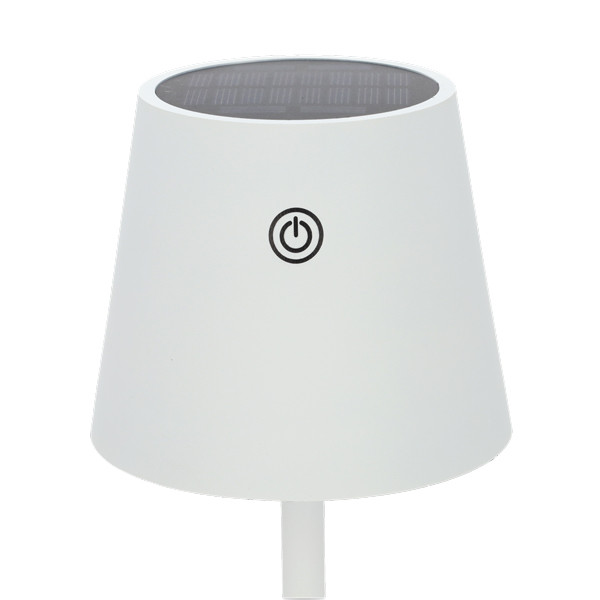Lumineo Tafellamp buiten | Lumineo | Ø 11 x 37 cm (Led, 63-153 lm, Solar, Warm wit, IJzer, Wit) 892254 K170105528 - 2