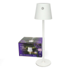 Lumineo Tafellamp buiten | Lumineo | Ø 11 x 37 cm (Led, 63-153 lm, Solar, Warm wit, IJzer, Wit) 892254 K170105528 - 4