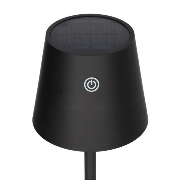 Lumineo Tafellamp buiten | Lumineo | Ø 11 x 37 cm (Led, 63-153 lm, Solar, Warm wit, IJzer, Zwart) 892253 K170105527 - 2