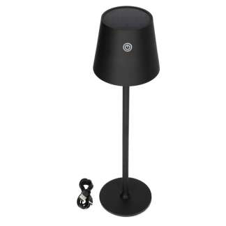 Lumineo Tafellamp buiten | Lumineo | Ø 11 x 37 cm (Led, 63-153 lm, Solar, Warm wit, IJzer, Zwart) 892253 K170105527 - 3