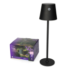 Lumineo Tafellamp buiten | Lumineo | Ø 11 x 37 cm (Led, 63-153 lm, Solar, Warm wit, IJzer, Zwart) 892253 K170105527 - 4