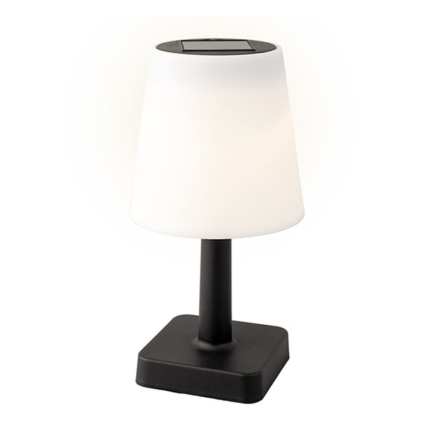 Lumineo Tafellamp buiten | Lumineo | 23 cm (Led, Oplaadbaar, USB C, Kunststof, Solar, Zwart) 892044 K170105784 - 1