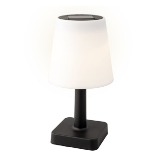 Lumineo Tafellamp buiten | Lumineo | 23 cm (Led, Oplaadbaar, USB C, Kunststof, Solar, Zwart) 892044 K170105784