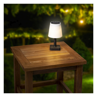 Lumineo Tafellamp buiten | Lumineo | 23 cm (Led, Oplaadbaar, USB C, Kunststof, Solar, Zwart) 892044 K170105784 - 3