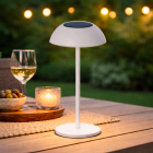 Lumineo Tafellamp buiten | Lumineo | 33 cm (Led, Oplaadbaar, USB C, Kunststof, Solar, Wit) 890673 K170105780 - 4