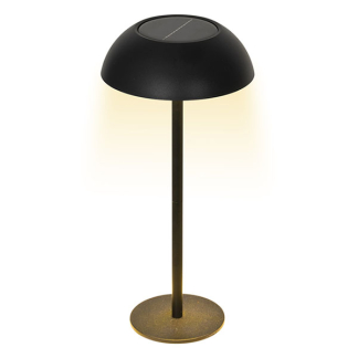 Lumineo Tafellamp buiten | Lumineo | 33 cm (Led, Oplaadbaar, USB C, Kunststof, Solar, Zwart) 890672 K170105779 - 2