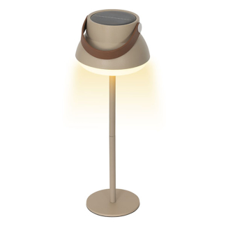 Lumineo Tafellamp buiten | Lumineo | 36.5 cm (Led, Oplaadbaar, USB C, Kunststof, Solar, Beige) 890677 K170105782 - 2