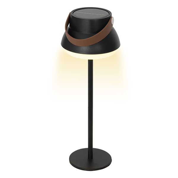Lumineo Tafellamp buiten | Lumineo | 36.5 cm (Led, Oplaadbaar, USB C, Kunststof, Solar, Zwart) 890675 K170105781 - 2