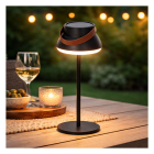 Lumineo Tafellamp buiten | Lumineo | 36.5 cm (Led, Oplaadbaar, USB C, Kunststof, Solar, Zwart) 890675 K170105781 - 4