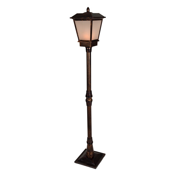 Lumineo Tuinlantaarn | Lumineo | 25 x 25 x 160 cm (96 leds, Vlameffect, Netstroom, Warm wit, Messing, Binnen/Buiten) 480973 K151001761 - 1