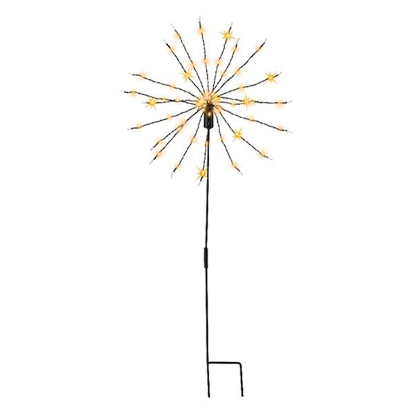Lumineo Tuinsteker kerst | Lumineo | Ø 25 x 45 cm (60 leds, Poolster, Twinkelend, Timer, Batterijen, Buiten) 493650 K151200121 - 1