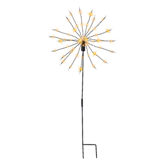 Lumineo Tuinsteker kerst | Lumineo | 1 stuk (60 leds, Ø 25 x 45 cm, Poolster, Twinkelend, Timer, Batterijen, Buiten) 493650 K151200121 - 1