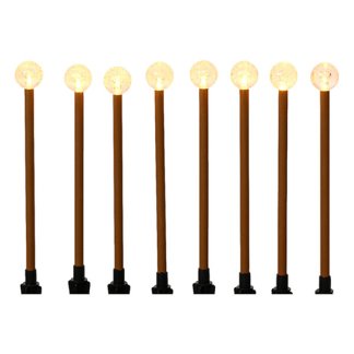 Lumineo Tuinsteker kerst | Lumineo | 8 stuks (8 leds, 210 x 20 cm, Bol, Twinkelend, Timer, Batterijen) 490209 K151200080 - 1