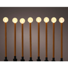 Lumineo Tuinsteker kerst | Lumineo | 8 stuks (8 leds, 210 x 20 cm, Bol, Twinkelend, Timer, Batterijen) 490209 K151200080 - 2