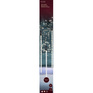 Lumineo Tuinsteker kerst | Lumineo | Set van 3 stuks (216 leds, 25 x 25 x 70 cm, Poolster, Sneeuwval effect, Buiten) 494438 K151200082 - 3